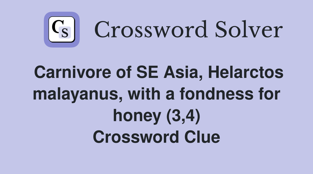 Carnivore of SE Asia, Helarctos malayanus, with a fondness for honey (3